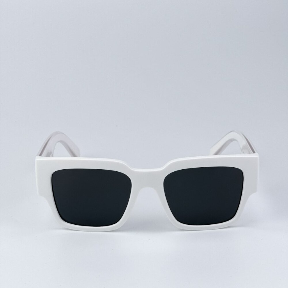 D&G DG6184 331287 BRAND NEW Sunglasses White Dark Grey Square Unisex - Picture 5 of 11